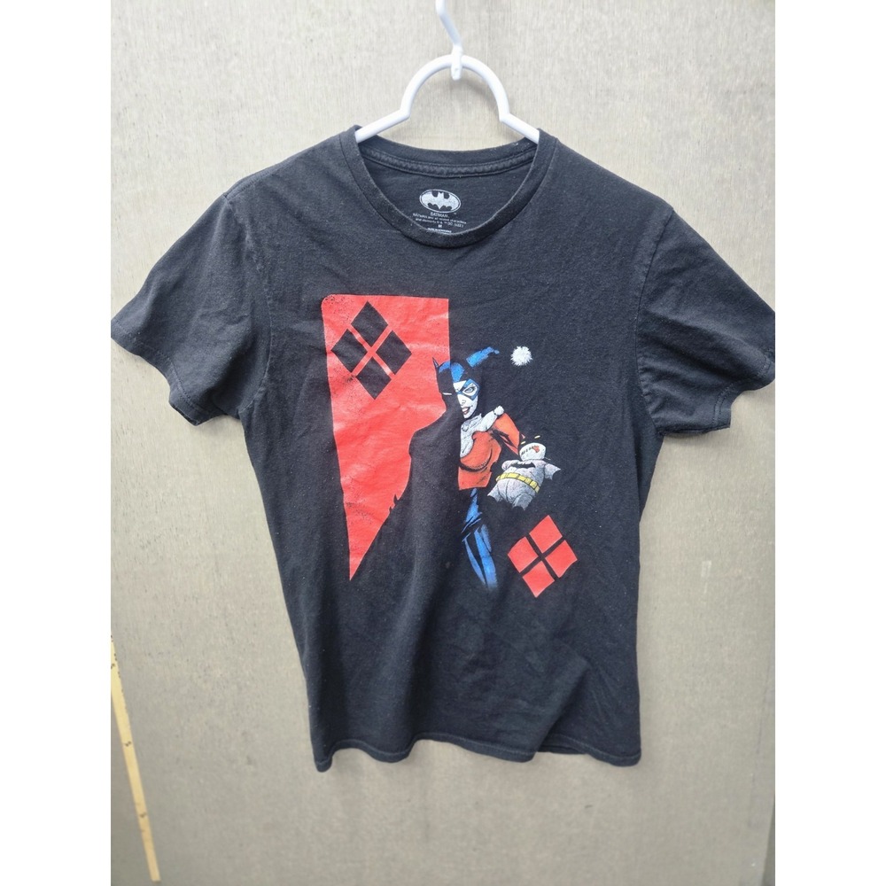 DC Comics Harley Quinn Batman Youth Medium Graphic T Shirt Black